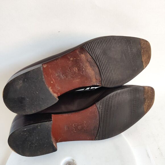 Bally Oxford Brogues Flats Womens 10 / 40.5  Leather Lace Up Adige Italy Vintage - Picture 13 of 14